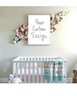 Custom nursery Sign Baby room Create custom design nursery name Sign nursery art nursery decor nursery prints wall art Poster