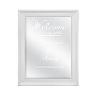 Welcome sign Wedding decor Wedding planning Wedding Welcome sign 20x30 ornate Mirror Sign Poster