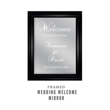 Load image into Gallery viewer, Welcome sign mirror wedding signs Wedding welcome sign mirror sign wedding custom sign welcome sign