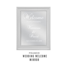 Load image into Gallery viewer, Welcome sign mirror wedding signs Wedding welcome sign mirror sign wedding custom sign welcome sign