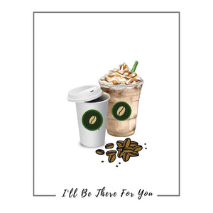 Coffee Coffee sign  artwork ill be there for you But first coffee sign rae dunn sign coffee bar sign coffee decor rustic sign