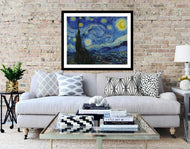 Starry Night Van Gogh Canvas art print framed wall art Van Gogh Gogh Starry Night Poster