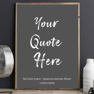 Custom sign art Print typography Personalized Printable Wall Art Custom Calligraphy Your Quote Here Custom Quote Custom Poem Print