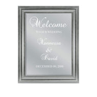 Welcome wedding sign Mirror Wedding Welcome sign Custom personalized Wedding Mirror Welcome Sign wedding decor Bridal shower sign
