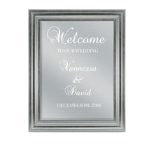 Load image into Gallery viewer, Welcome sign mirror wedding signs Wedding welcome sign mirror sign wedding custom sign welcome sign