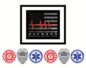 First Responder EMS EMT Gift Paramedic Gift EMT Graduation Gift Paramedic Decor Firefrighter Gift First Responder Gift Police gift