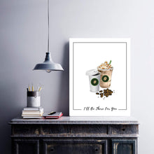 Load image into Gallery viewer, Coffee Coffee sign  artwork ill be there for you But first coffee sign rae dunn sign coffee bar sign coffee decor rustic sign