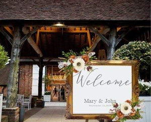 Wedding Welcome sign Welcome sign Wedding decor Wedding decor mirror sign Custom Personalized Rustic wedding Custom Signs Poster