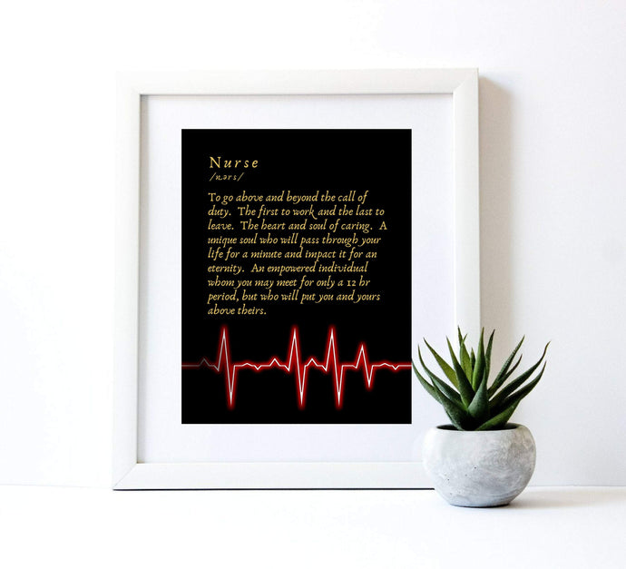 Nurse Gift gift for nurse Being A Nurse Means Sign nurse graduation gift RN nursing graduate nurse graduation nurse definition