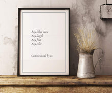 Load image into Gallery viewer, Make your own sign custom quote print personalized wall art frame poem. framed wall art print framed quote print sign custom sign print