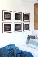 Custom Quote print wall art framed or art print  Custom Poster Framed with custom favorite quote print sign