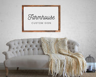 Farmhouse sign Custom sign Rustic Custom Framed print custom quote Custom Sayings Personalized sign Poem print Poster