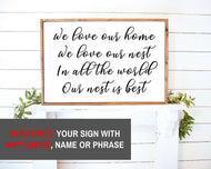 Custom wood custom sign wood Farmhouse wall rustic wood farmhouse sign rustic wall custom quote print