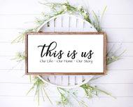 This is us farmhouse wood sign for rustic farmhouse Farmhouse wood Farmhouse Sign Wood Sign rustic Wall art Farmhouse Sign