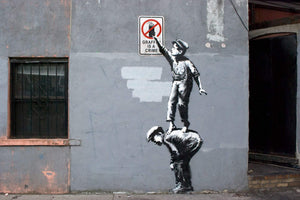 Banksy Graffiti street art poster wall art prints Banksy wall art print framed Set of 3 banksy Graffiti art bansky Street Art wall art