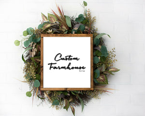 Rustic Wood Farmhouse Sign Custom personalized for Farmhouse wall farmhouse wood