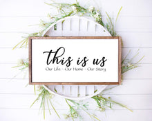 Load image into Gallery viewer, Custom Quote Signs Custom Personalized Wood Sign Custom Verse Wood Signs Lyrics Personalized Wedding Gift Modern Rustic Farmhouse Decor