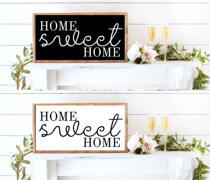 home sweet home farmhouse wood sign framed personalized farmhouse inspirational art home wall art