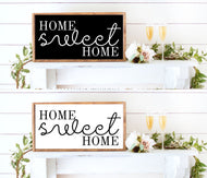 home sweet home farmhouse wood sign framed personalized farmhouse inspirational art home wall art