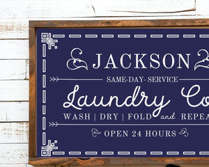 Laundry room wood sign Personalized wall art Rustic Wood Laundry Room Sign Wash Dry Fold Laundry Sign Laundry room Laundry sign