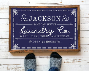Laundry room wood sign Personalized wall art Rustic Wood Laundry Room Sign Wash Dry Fold Laundry Sign Laundry room Laundry sign