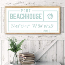 Load image into Gallery viewer, Custom Name Sign Last Name Sign Established Sign Personalized Gift Beach Decor Beach House Sign Beach Decor Ideas Beach house