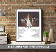 Load image into Gallery viewer, Fathers Day Gift Father Of The Bride Gift Personalized gift Father Daughter Dance wall art Dad Daughter Dance birthday gift