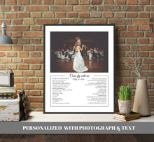 Load image into Gallery viewer, Father Daughter Dance wall art Fathers Day Gift Father Of The Bride Gift Personalized gift Dad Daughter Dance birthday gift