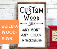 Farmhouse wood personalized typography wall art Custom personalized sign Quote. Custom wood sign rustic wood typography