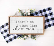 There is no place like home farmhouse wood sign for home decor Farmhouse decor rustic decor home decor wall art