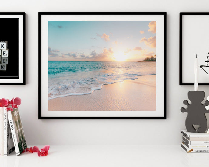 Beach wall art print home wall decor beach art