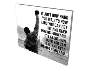 Rocky Balboa quote poster art print Inspirational wall art print Rocky Balboa poster Rocky balboa wall art Motivational Poster