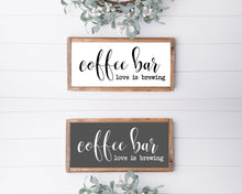 Load image into Gallery viewer, coffee bar sign wood coffee bar sign coffee sign home wall kitchen sign kitchen