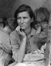 Great Depression 1929 Migrant Mother framed art