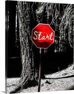Start Hustle Motivational canvas print wall art